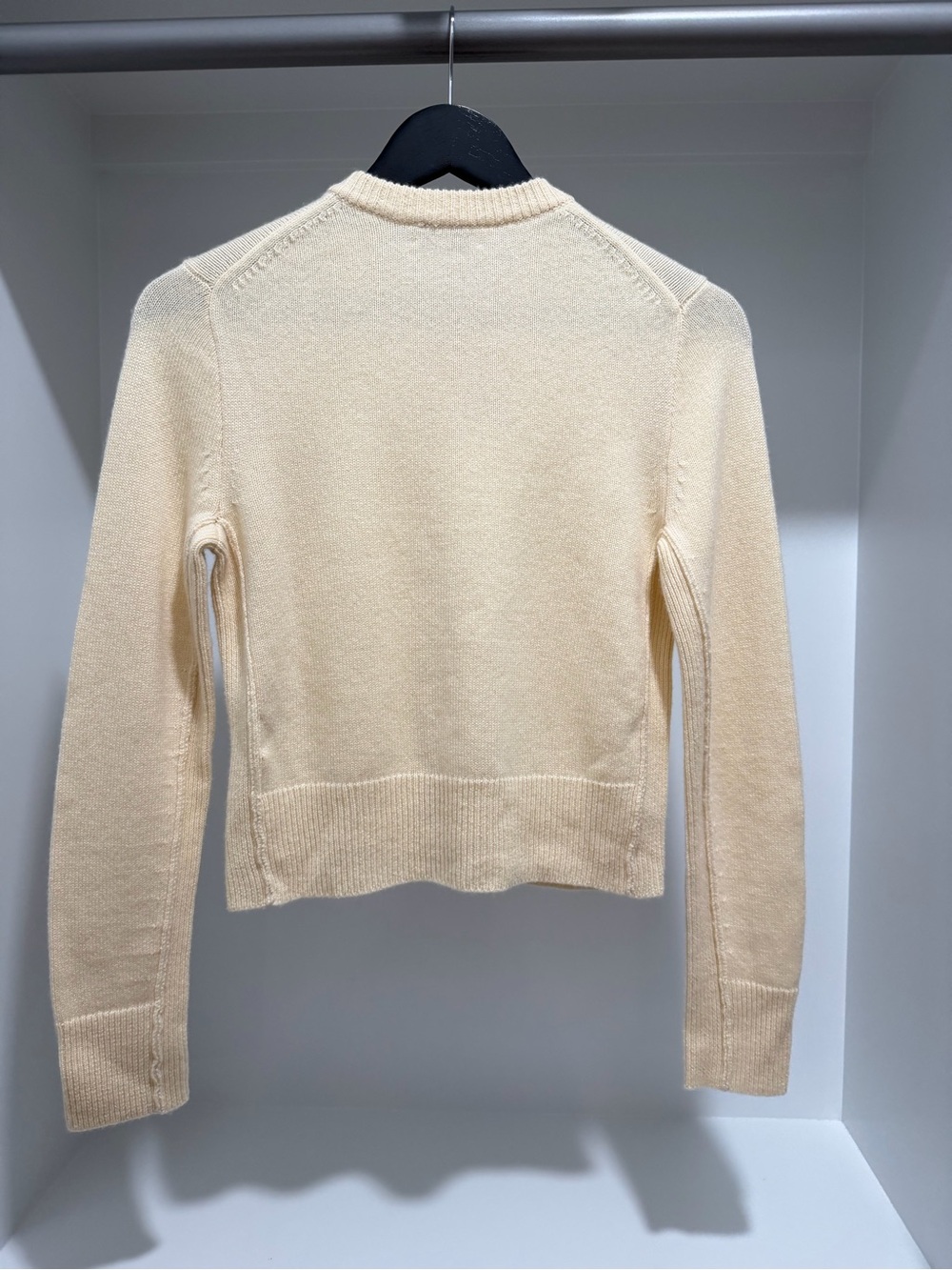 Madewell Cashmere Button- Front Cardigan Sweater in Lemon Size XXS $198 NS663 - Picture 5 of 8